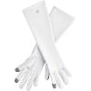 image:imageCoolibar MidLength UV Sun Glove with Touchscreen Tips  UPF 50 Sun Protection  BonaWhite