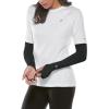 image:imageCoolibar Womens Performance Arm Sleeves  UPF 50 Sun Protection  BackspinBlack