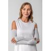 image:imageCoolibar Womens Performance Arm Sleeves  UPF 50 Sun Protection  BackspinSleek Grey