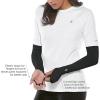 image:imageCoolibar Womens Performance Arm Sleeves  UPF 50 Sun Protection  BackspinWhite