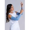 image:imageCoolibar Womens Sun Arm Sleeves  UPF 50 Sun Protection  NavagioLight Blue Heather