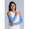 image:imageCoolibar Womens Sun Arm Sleeves  UPF 50 Sun Protection  NavagioLight Blue Heather