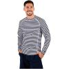 image:imageMens Hightide Long Sleeve Swim Shirt  UPF 50 Sun Protection  LumaLeoWhiteNavy Stripe