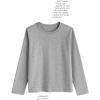 image:imageKids Long Sleeve Sun Shirt  UPF 50 Sun ProtectionGrey Heather