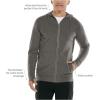 image:imageCoolibar Mens ZipUp Hoodie  UPF 50 Sun Protection  LumaLeoCharcoal
