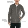 image:imageCoolibar Mens ZipUp Hoodie  UPF 50 Sun Protection  LumaLeoCharcoal