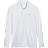 image:imageMens Erodym Long Sleeve Golf Polo UPF 50White