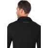 image:imageMens Golf Long Sleeve Polo  UPF 50 Sun Protection  ArobelloBlack Diamond Jacquard