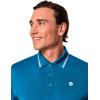 image:imageMens Short Sleeve Sports Polo  UPF 50 Sun Protection  ErodymBluejay