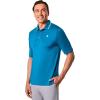 image:imageMens Short Sleeve Sports Polo  UPF 50 Sun Protection  ErodymBluejay