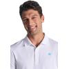 image:imageMens Short Sleeve Sports Polo  UPF 50 Sun Protection  ErodymWhite
