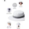 image:imagePerformance Golf Hat with Wide Brim  UPF 50 Sun Protection  Fore GolfWhiteSteel Grey