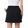 image:imageTravel Skort with Builtin Shorts amp Drawstring  UPF 50 Sun Protection  MendocinoBlack
