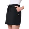image:imageTravel Skort with Builtin Shorts amp Drawstring  UPF 50 Sun Protection  MendocinoBlack