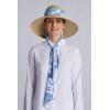 image:imageWomens Fashion Hat with Scarf  UPF 50 Sun Protection  StellaNaturalIsla BonitaPeriwinkle Plus Scarf