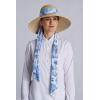 image:imageWomens Fashion Hat with Scarf  UPF 50 Sun Protection  StellaNaturalIsla BonitaPeriwinkle Plus Scarf