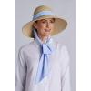 image:imageWomens Fashion Hat with Scarf  UPF 50 Sun Protection  StellaNaturalIsla BonitaPeriwinkle Plus Scarf