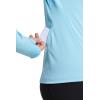 image:imageWomens Fitness Long Sleeve TShirt  UPF 50 Sun Protection  DeviArctic Blue