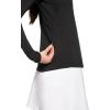image:imageWomens Fitness Long Sleeve TShirt  UPF 50 Sun Protection  DeviBlack