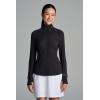 image:imageWomens Golf QuarterZip  UPF 50 Sun Protection  ArabellaBlack