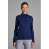 image:imageWomens Golf QuarterZip  UPF 50 Sun Protection  ArabellaNavy Diamond Jacquard