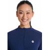 image:imageWomens Golf QuarterZip  UPF 50 Sun Protection  ArabellaNavy Diamond Jacquard