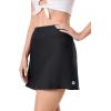image:imageWomens HighWaist Swim Skort  UPF 50 Sun Protection  SandbarBlack