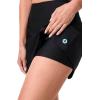 image:imageWomens HighWaist Swim Skort  UPF 50 Sun Protection  SandbarBlack