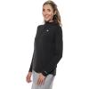 image:imageWomens Long Sleeve Golf Top with Mock Neck  UPF 50 Sun Protection  AlbatrossBlack Diamond Jacquard