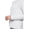 image:imageWomens Long Sleeve Golf Top with Mock Neck  UPF 50 Sun Protection  AlbatrossWhite Diamond Jacquard