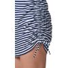 image:imageWomens Ruche Long Sleeve Swim Shirt  UPF 50 Sun Protection  LawaiWhiteNavy Stripe