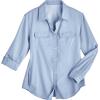 image:imageWomens Travel Long Sleeve Shirt  UPF 50 Sun Protection  MylittaLight Blue