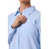 image:imageWomens Travel Long Sleeve Shirt  UPF 50 Sun Protection  MylittaLight Blue