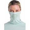 image:imageWomens Vented Fishing TShirt  UPF 50 Sun Protection  ParosMisty Aqua