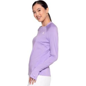 image:imageWomens Fitness Long Sleeve TShirt  UPF 50 Sun Protection  DeviLavendula
