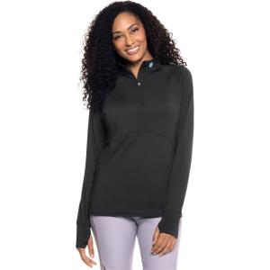 image:imageWomens Golf Pullover  UPF 50 Sun Protection  Match PlayBlack