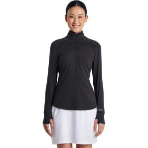 image:imageWomens Golf QuarterZip  UPF 50 Sun Protection  ArabellaBlack