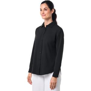 image:imageWomens Long Sleeve Shirt  UPF 50 Sun Protection  RhodesBlack