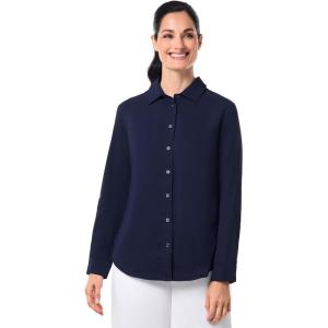 image:imageWomens Long Sleeve Shirt  UPF 50 Sun Protection  RhodesNavy