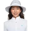 image:imageWide Brim Golf Hat  UPF 50 Sun Protection  MatchplaySilverWhite