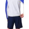 image:imageMens Long Sleeve Swim Shirt  UPF 50 Sun Protection  Hightide in Colorblock Baja Blue