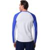 image:imageMens Long Sleeve Swim Shirt  UPF 50 Sun Protection  Hightide in Colorblock Baja Blue