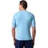 image:imageMens Short Sleeve Rash Guard  UPF 50 Sun Protection  UltimateArctic Blue