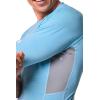 image:imageMens Short Sleeve Rash Guard  UPF 50 Sun Protection  UltimateArctic Blue