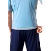 image:imageMens Short Sleeve Rash Guard  UPF 50 Sun Protection  UltimateArctic Blue