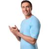 image:imageMens Short Sleeve Rash Guard  UPF 50 Sun Protection  UltimateArctic Blue