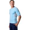 image:imageMens Short Sleeve Rash Guard  UPF 50 Sun Protection  UltimateArctic Blue