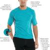 image:imageMens Short Sleeve Rash Guard  UPF 50 Sun Protection  UltimateWhite