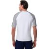 image:imageMens Short Sleeve Swim Shirt  UPF 50 Sun Protection  Hightide in Colorblock Slate