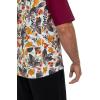 image:imageMens Short Sleeve Swim Shirt  UPF 50 Sun Protection  HightideApricot Crush Floral Paradise